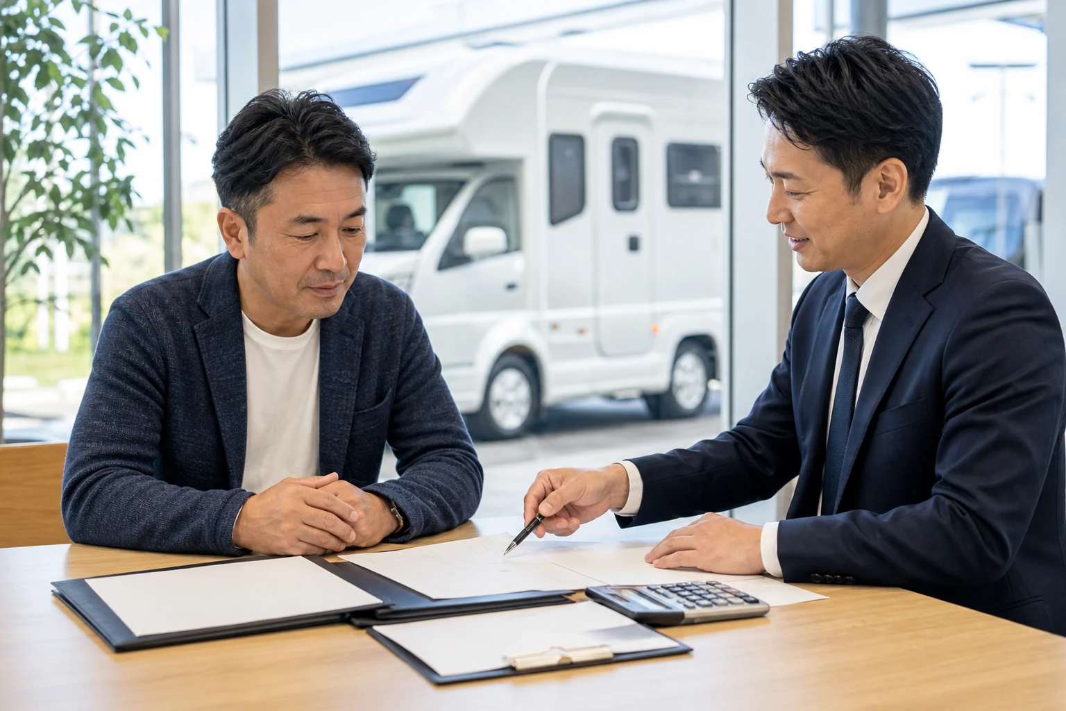 キャンピングカー 節税の書類確認