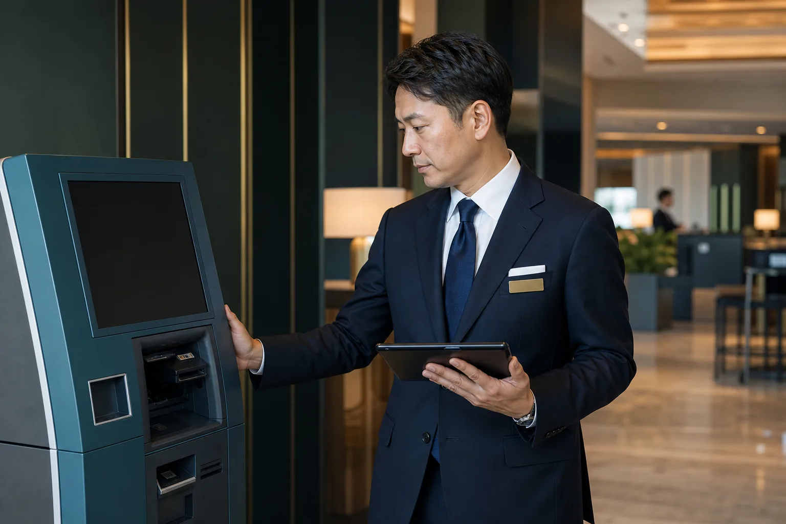 外貨両替機の収益と保守条件の確認